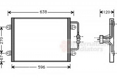 VAN WEZEL 43005256 -  Конденсатор, кондиционер